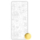Vaessen creative • pegatina 10x23cm 10ud oro varios bebé