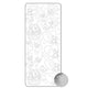 Vaessen creative • adesivo 10x23 cm 10 pezzi argento vari baby