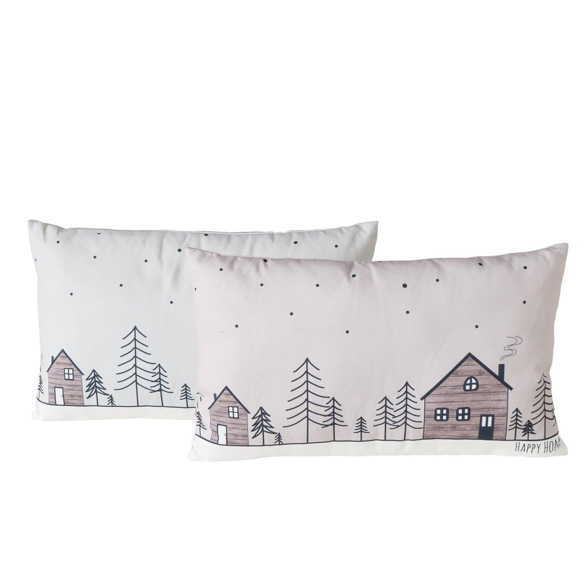 Boltze cuscino per la casa case in legno 30x50 cm