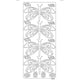 Vaessen creative • sticker 10x23cm 10pcs goud vlinders