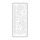 Vaessen creative • sticker 10x23cm 10pcs goud bloemen