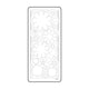 Vaessen creative • sticker 10x23cm 10pcs goud bloemen