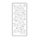 Vaessen creative • sticker 10x23cm 10pcs goud paarden
