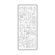 Vaessen creative • sticker 10x23cm 10pcs goud diverse dieren