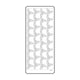 Vaessen creative • sticker 10x23cm 10pcs goud hulst