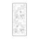 Vaessen creative • sticker 10x23cm 10pcs zilver kersttafereel