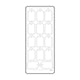 Vaessen creative • sticker 10x23cm 10pcs zilver labels
