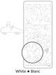 Vaessen creative • sticker 10x23cm 10pcs wit silhouet met kids 1