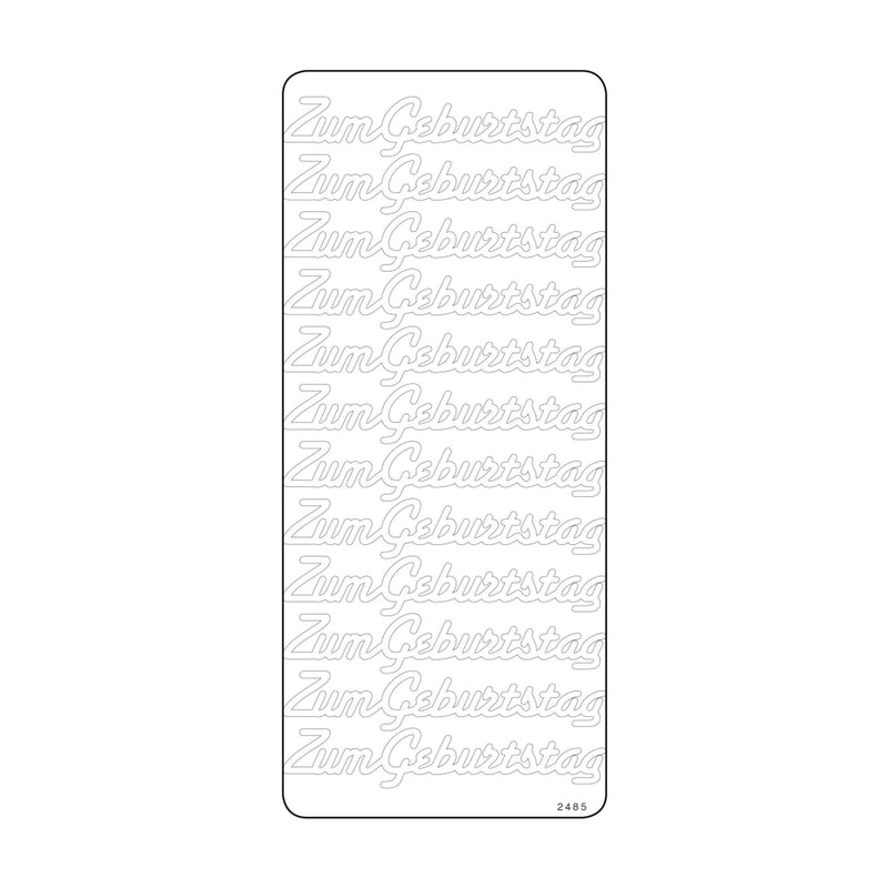 Vaessen creative • adesivo 10x23 cm 10 pezzi oro fino a usura