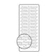 Vaessen creative • sticker 10x23cm 10pcs zilver happy anniversary