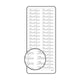 Vaessen creative • sticker 10x23cm 10pcs goud thank you