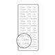 Vaessen creative • sticker 10x23cm 10pcs goud diverse engelse teksten