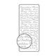 Vaessen creative • sticker 10x23cm 10pcs zilver diverse engelse teksten