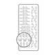 Vaessen creative • sticker 10x23cm 10pcs goud diverse duitse teksten