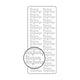 Vaessen creative • sticker 10x23cm 10pcs zilver hurra ein junge