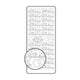 Vaessen creative • sticker 10x23cm 10pcs zilver zur verlobung
