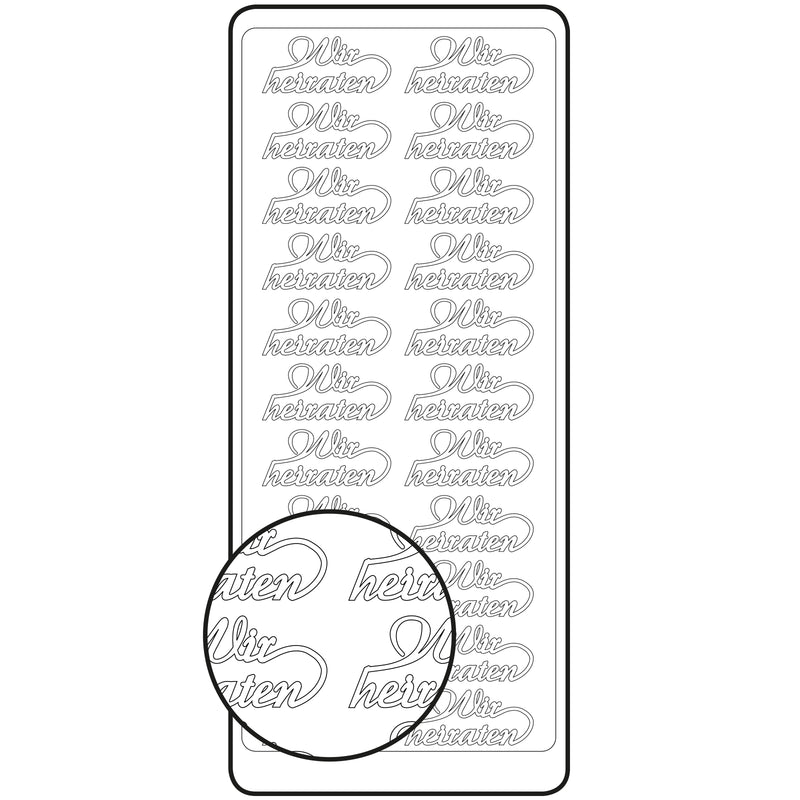 Vaessen creative • adesivo 10x23 cm 10 pezzi argento disponibili per l'acquisto