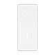 Vaessen creative • sticker 10x23cm 10pcs zilver kaders rechthoeken