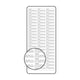 Vaessen creative • sticker 10x23cm 10pcs goud menu