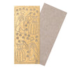 Vaessen creative • adesivo 10x23 cm 10 pezzi abbigliamento iris argento trasparente