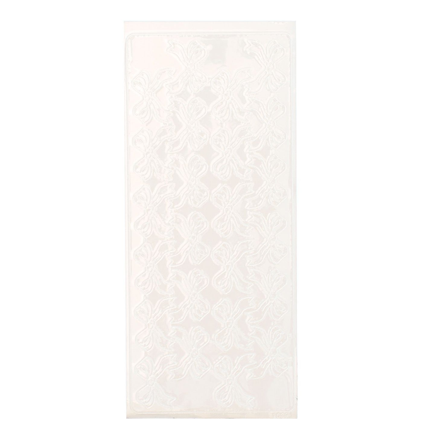 Vaessen creative • adesivo 10x23 cm 10 pezzi fiocchi bianchi