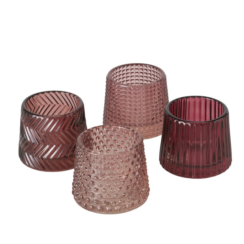 Boltze home portavelas sabena rosa h7cm