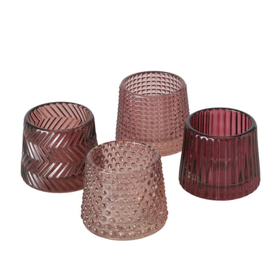 Boltze home portavelas sabena rosa h7cm