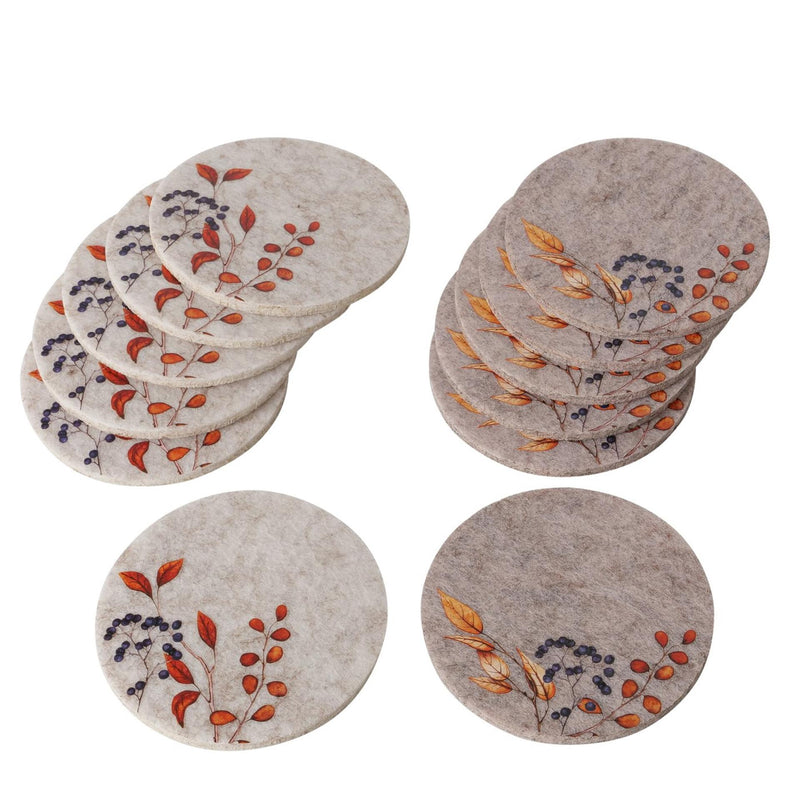 Boltze Home set sottobicchieri in feltro con fiori 6 pezzi