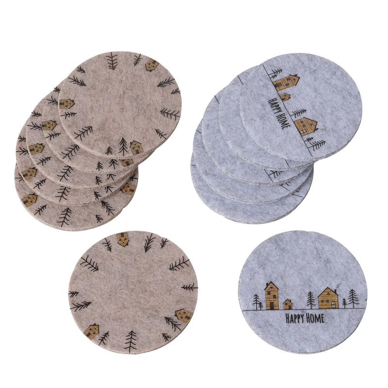 Boltze home onderzetterset homewood vilt 6 stuks