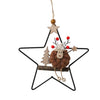 Boltze home kersthanger hert in metalen ster h18cm