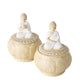 Boltze tarro de almacenamiento para el hogar buddah h14 2 surtidos