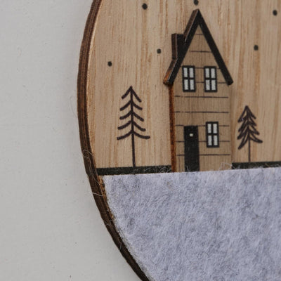 Boltze home case decorative in legno da appendere 13 cm