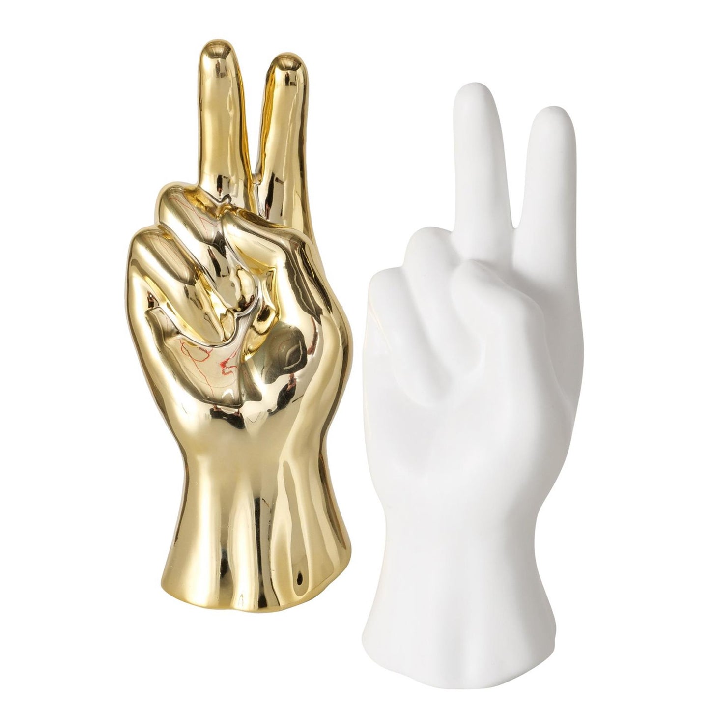 Boltze home statua mano h19cm oro o bianco