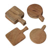 Boltze home posavasos de madera en forma de tabla de cortar 4 piezas.