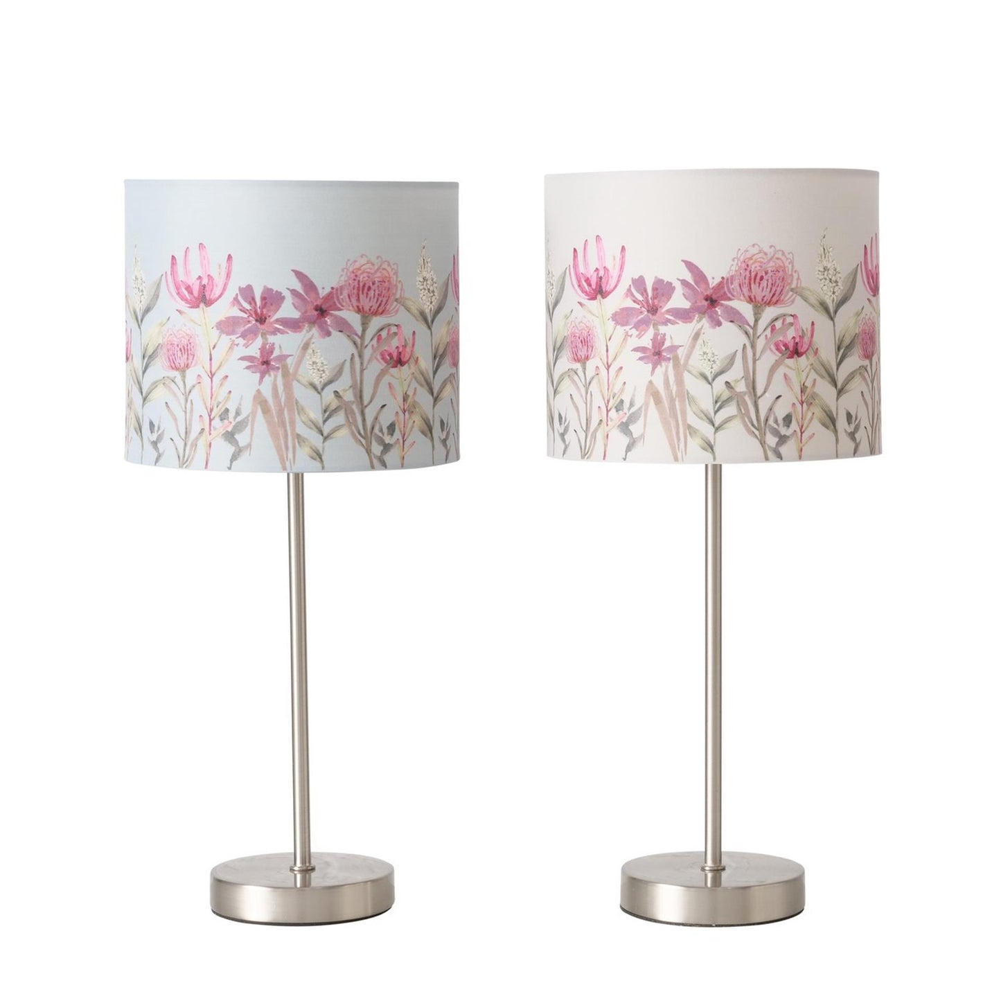 Lámpara de mesa Boltze home con pantalla diseño floral h40cm