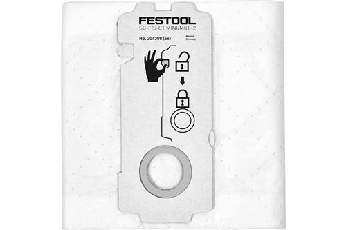 Bolsa filtro festool sc-fis-ct mini midi-2 5 ct15