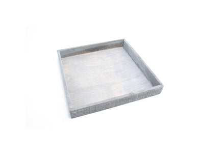 Hbx bandeja living natural firmiana 20x20x4cm gris