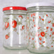 Boltze home storage jar strawberry 500ml glass