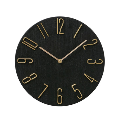 Boltze orologio da parete per la casa analogico ø30 cm in plastica nera