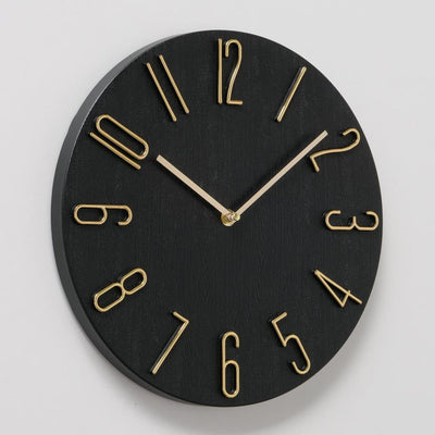 Boltze orologio da parete per la casa analogico ø30 cm in plastica nera