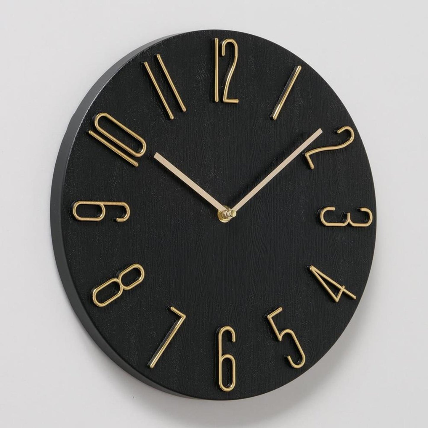 Boltze home wandklok analoog ø30cm kunststof zwart