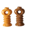 Boltze candeliere domestico in terracotta h14cm arancione marrone