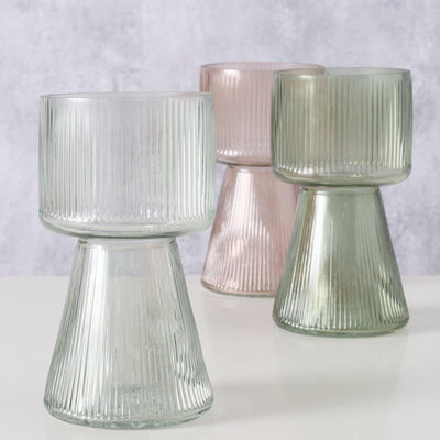 Boltze home vaso imano vetro ø10xh18cm