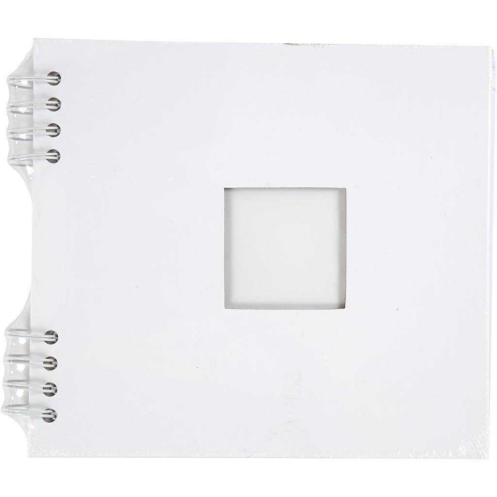 Album rilegato a spirale Creativ Company, misura 20x20 cm, 250 g, bianco, 1 pezzo