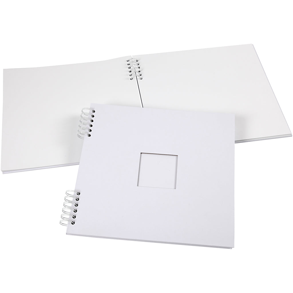 Album di ritagli con rilegatura a spirale Creativ Company, misura 30,5x30,5 cm, 250 g, bianco, 1 pezzo
