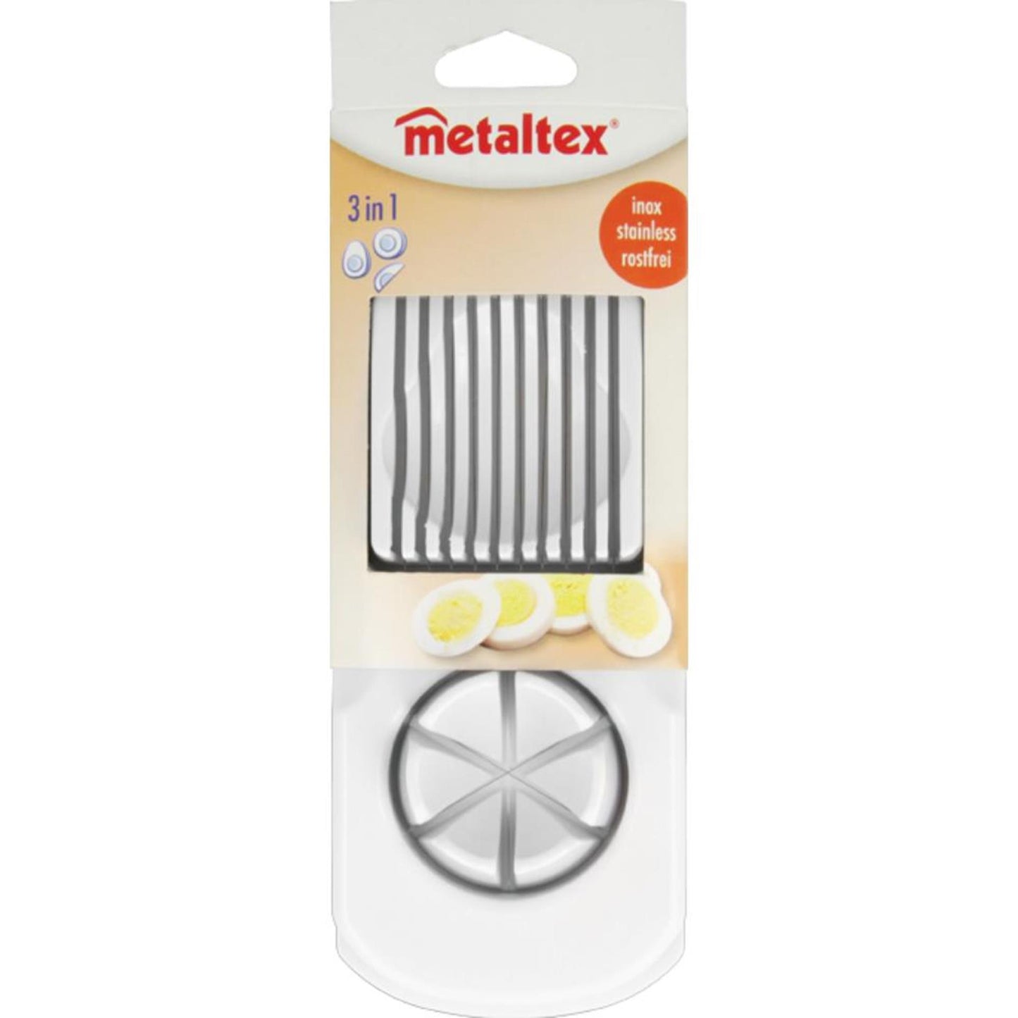 Metaltex metaltex huevo cortador blanco