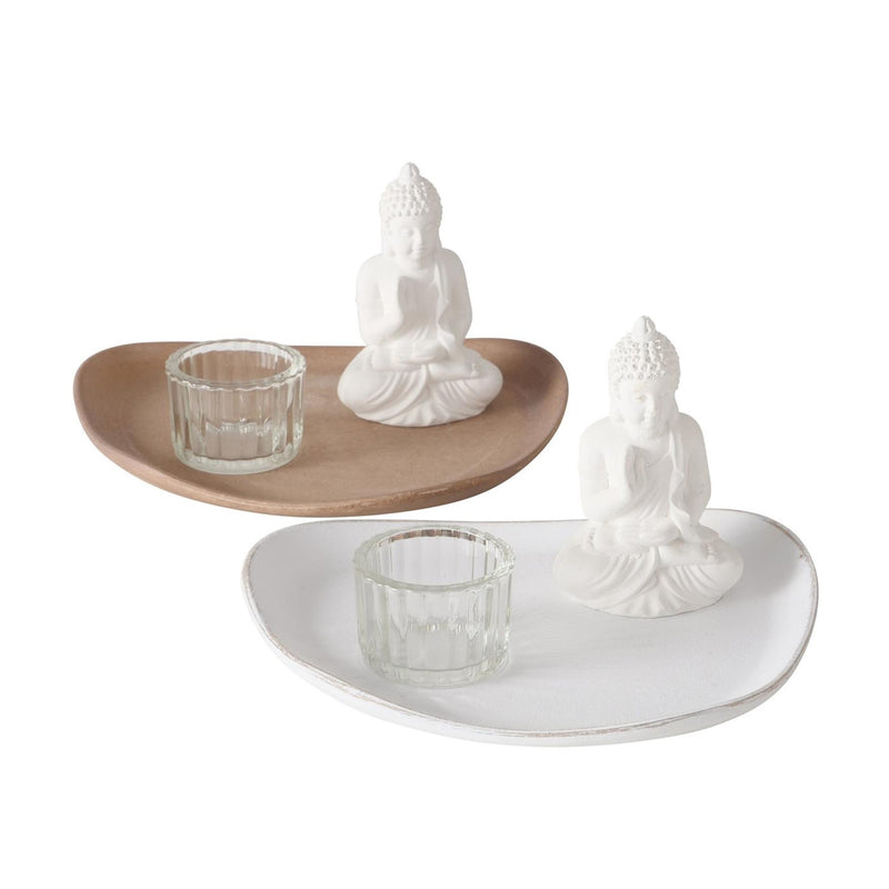 Boltze vassoio casa con decorazione 2 assortiti