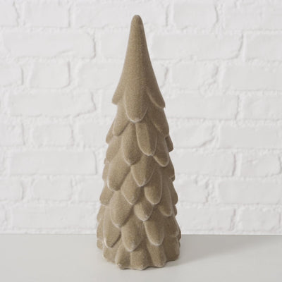 Boltze home image Árbol de Navidad beige juego de 2 terciopelo