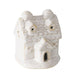 Boltze home deco huis cristo steen met led h7cm wit (incl.. 3x lr44 btterij)
