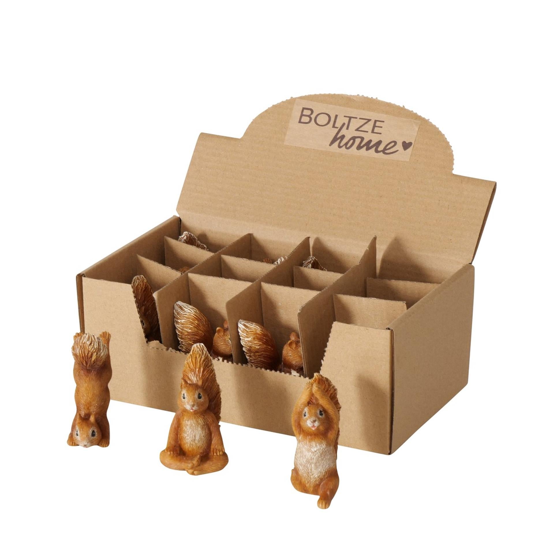 Boltze home statua yoga scoiattolo poliresina h7cm